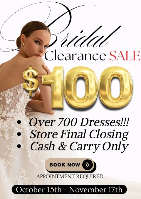 Bridal shop closing down sale hot sale